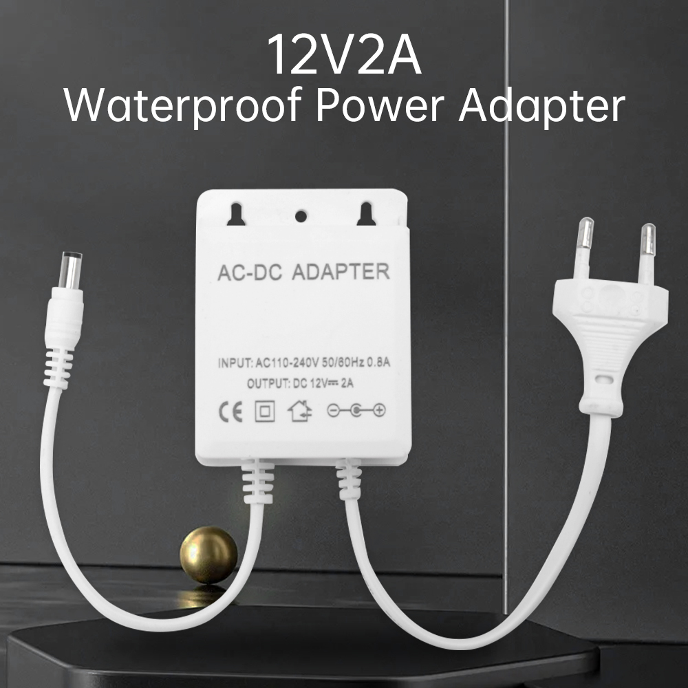 Outdoor Power Plug In - DC12V 2A adaptateur de prise ue