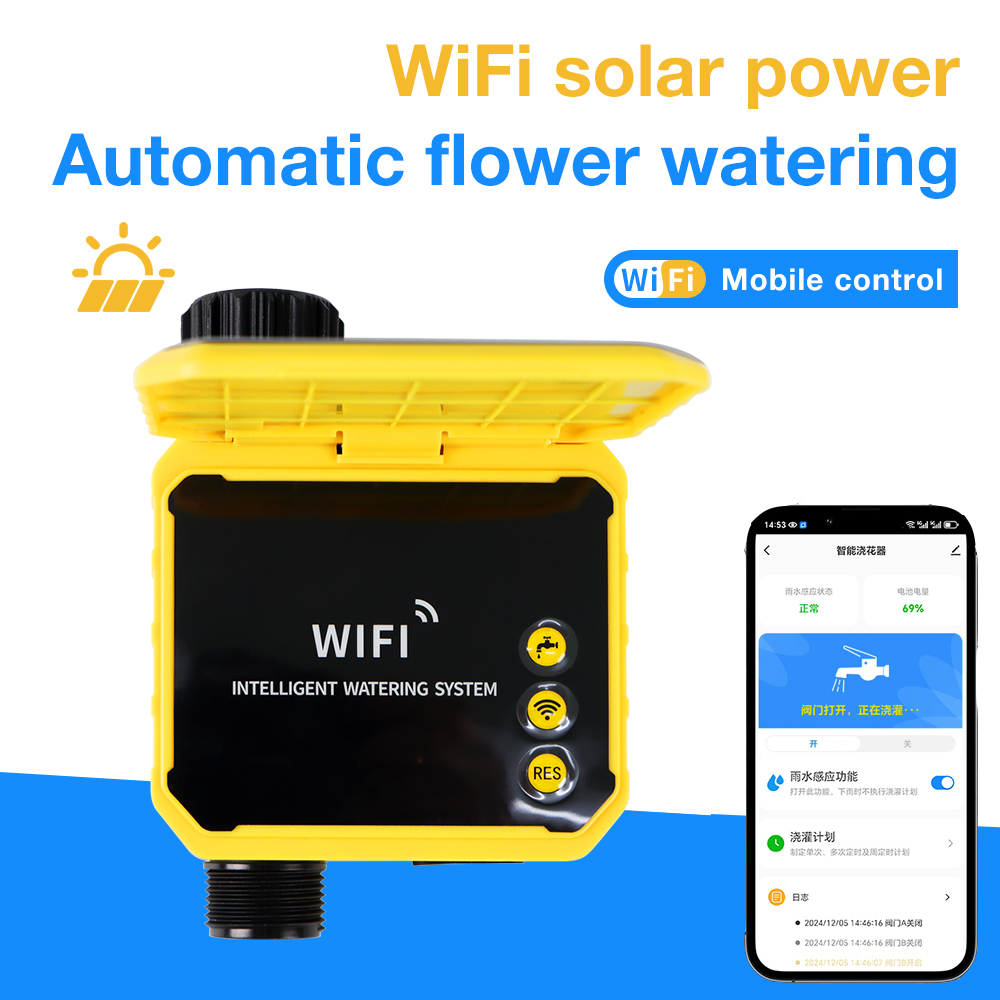Power Zone Outdoor Timer - Programmateur d'irrigation solaire intelligent Wi-Fi, système