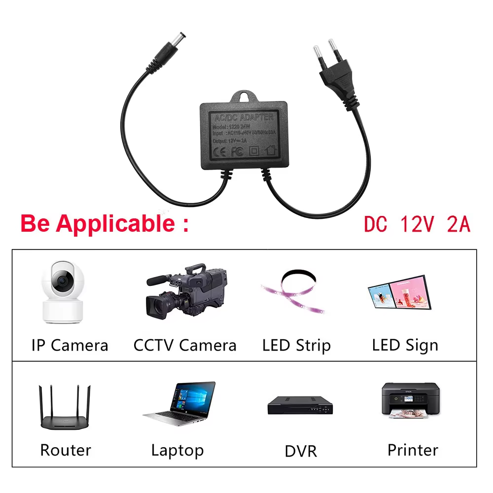 Outdoor Power Plug In - Adaptateur d'alimentation extérieur étanche, prise ue