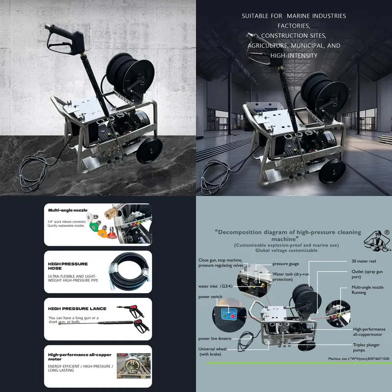 Pressure Washer Electric - Nettoyeur haute pression électrique en acier