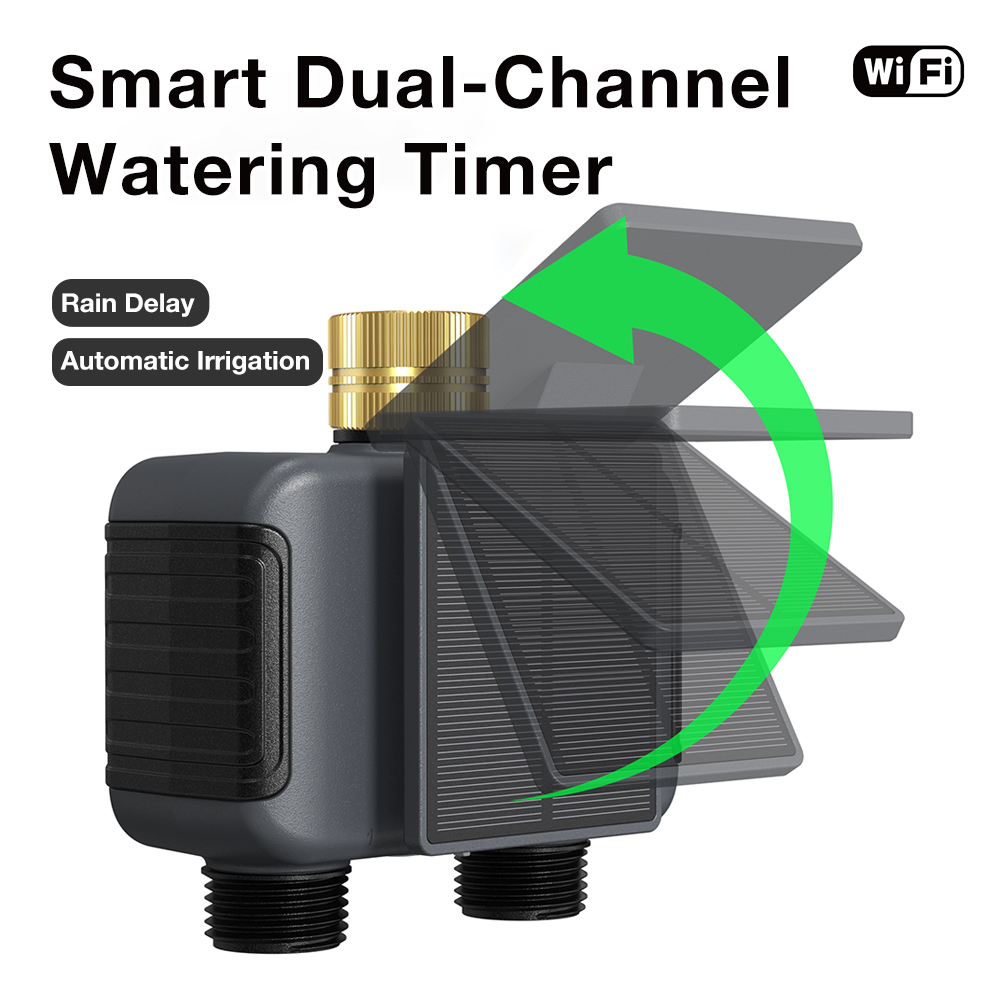 Power Zone Outdoor Timer - Système d'irrigation WiFi à énergie solaire,