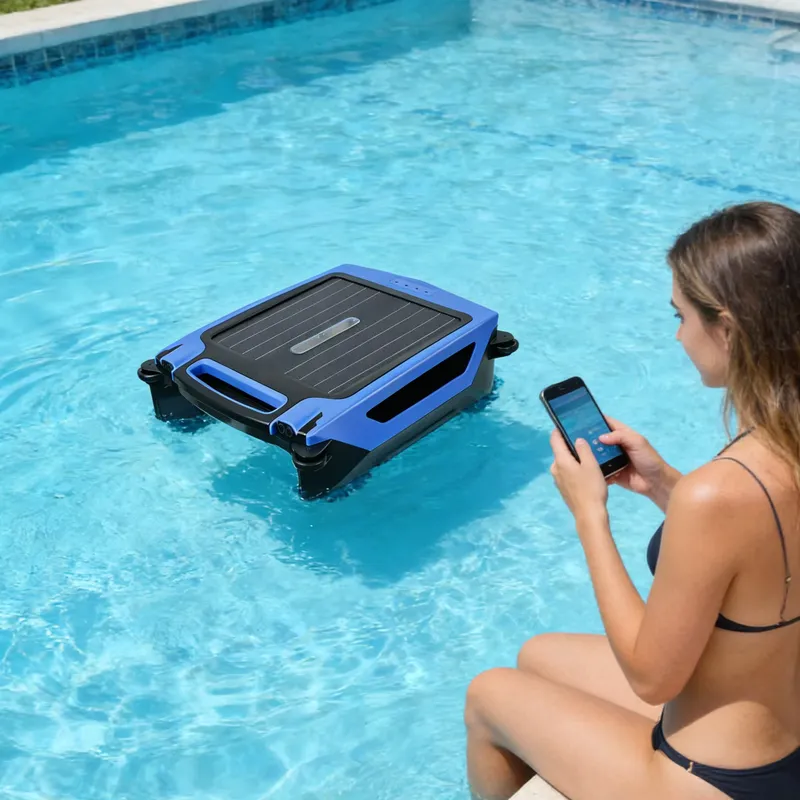 Outdoor Power Vacuum - Robot aspirateur automatique pour piscine, écologique,
