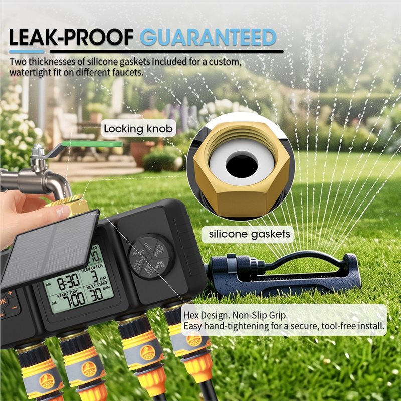 Minuteur d'irrigation solaire  - Power Zone Outdoor Timer avis et prix