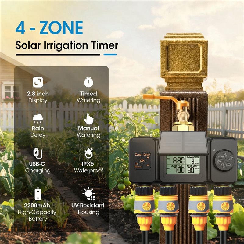 Minuteur d'irrigation solaire  - Power Zone Outdoor Timer avis et prix