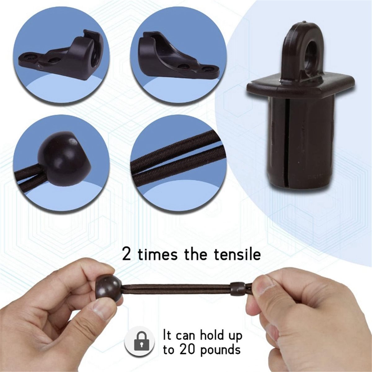 Kit de fixation élastique et c - Outdoor Power Blinds avis et prix