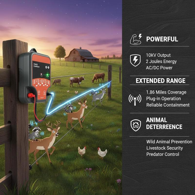 Électrificateur de bétail 10kV - Outdoor Power Plug In avis et prix